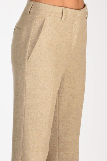 Slowear Pantalone Nevet Beige Melange Donna - 5
