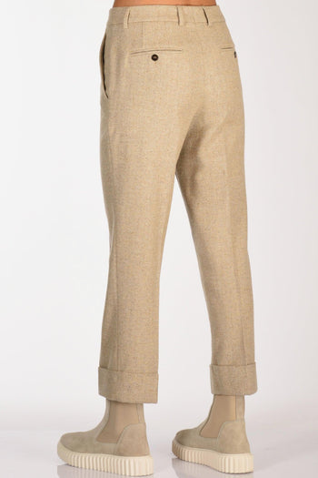 Slowear Pantalone Nevet Beige Melange Donna - 6