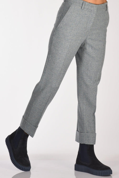 Slowear Pantalone Nevet Azzurro Melange Donna