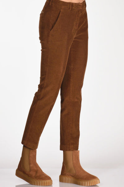 Slowear Pantalone Leyre Marrone Donna
