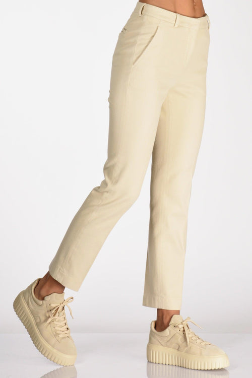 Slowear Pantalone Leyre Beige Chiaro Donna