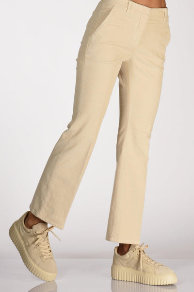 Slowear Pantalone Aylen Beige Chiaro Donna