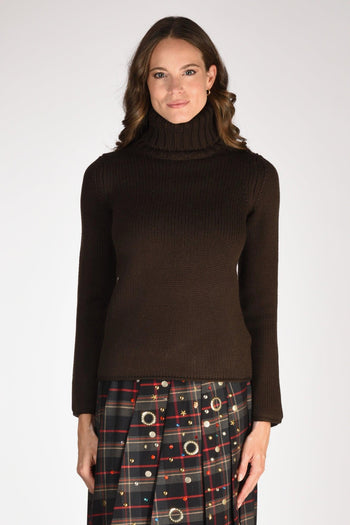 Slowear Collo Alto Marrone Donna - 2