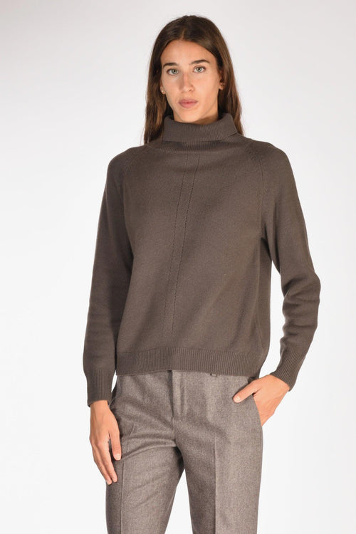 Slowear Maglia Lupetto Marrone Donna