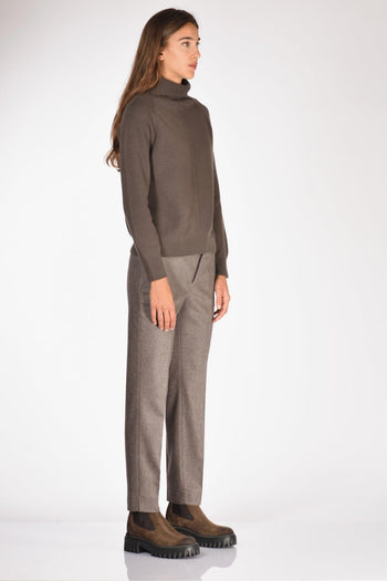 Slowear Maglia Lupetto Marrone Donna - 4