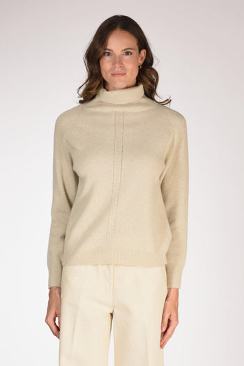 Slowear Maglia Lupetto Beige Chiaro Donna - 2