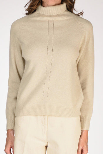 Slowear Maglia Lupetto Beige Chiaro Donna - 3