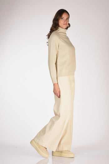 Slowear Maglia Lupetto Beige Chiaro Donna - 4