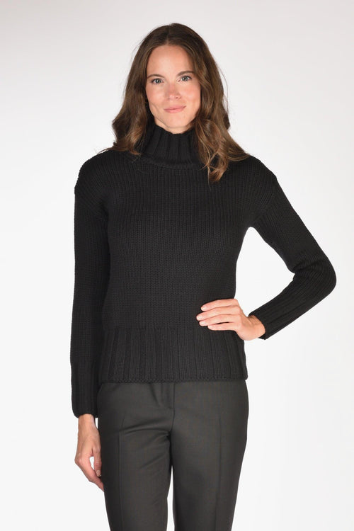 Slowear Maglia Lupetto Nero Donna