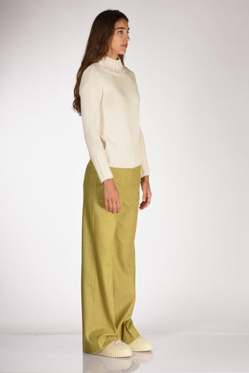 Slowear Maglia Lupetto Bianco Naturale Donna - 4