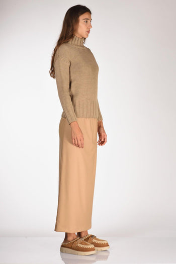 Slowear Maglia Lupetto Marrone Chiaro Donna - 4