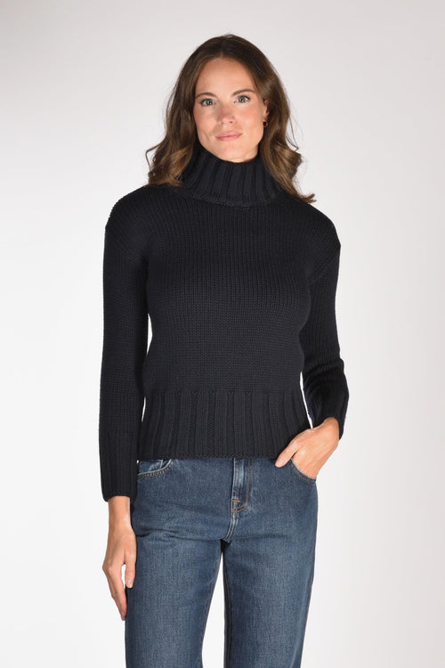 Slowear Maglia Lupetto Blu Donna