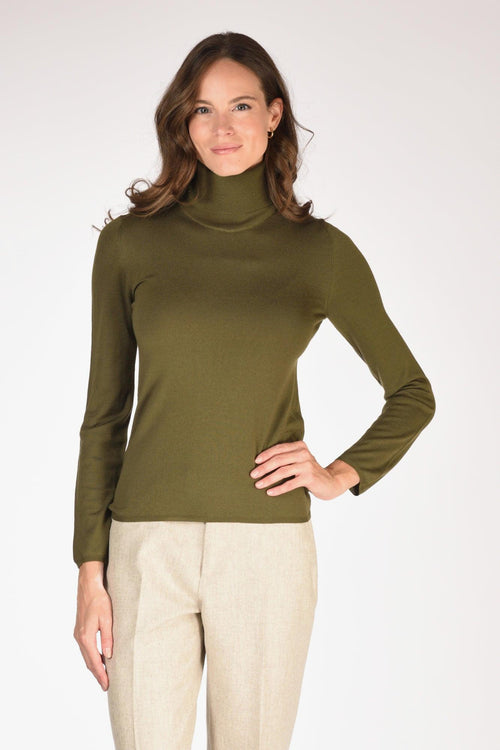 Slowear Collo Alto Verde Donna