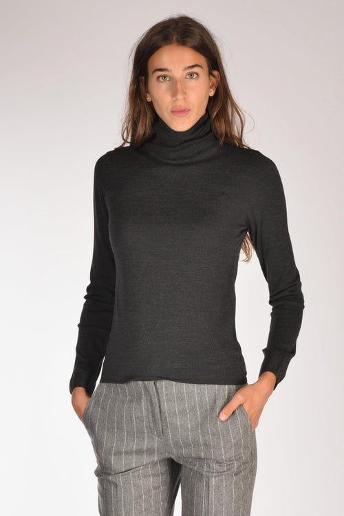 Slowear Collo Alto Grigio Melange Donna