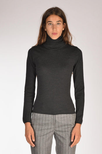 Slowear Collo Alto Grigio Melange Donna - 2