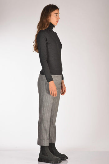 Slowear Collo Alto Grigio Melange Donna - 4