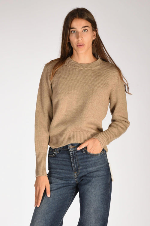 Slowear Maglia Girocollo Beige Donna