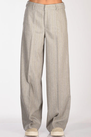Pantalone Lorenza Grigio Chiaro Donna - 3