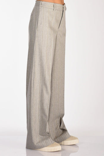 Pantalone Lorenza Grigio Chiaro Donna - 5
