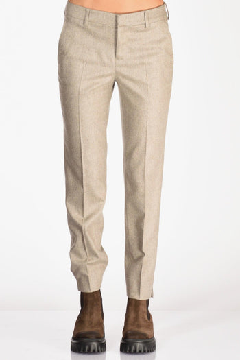 Pantalone New York Beige Melange Donna - 3