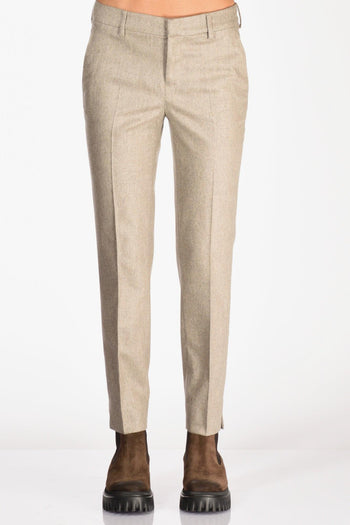 Pantalone New York Beige Melange Donna - 5