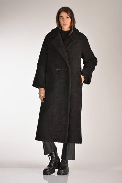 Cappotto Ecofur Nero Donna