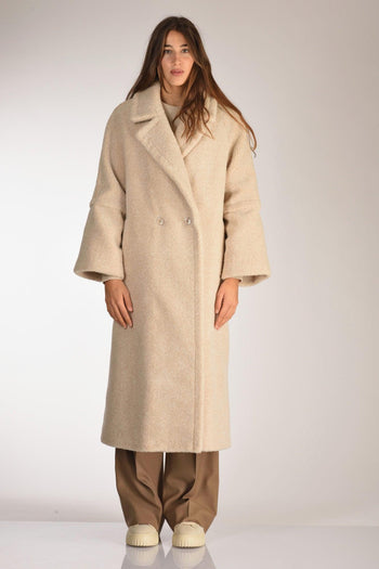 Cappotto Ecofur Beige Chiaro Donna - 2