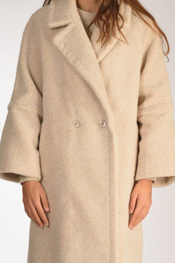 Cappotto Ecofur Beige Chiaro Donna - 3