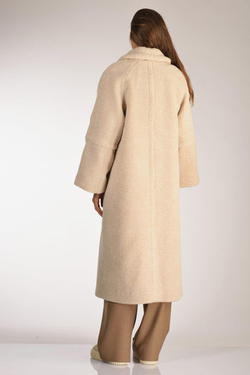 Cappotto Ecofur Beige Chiaro Donna - 5