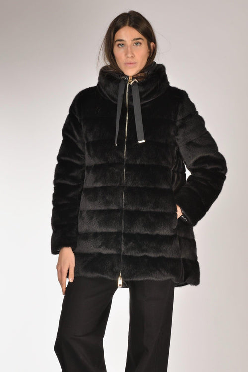 Iumino Faux Fur Nero Donna