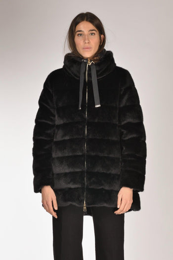 Iumino Faux Fur Nero Donna - 2