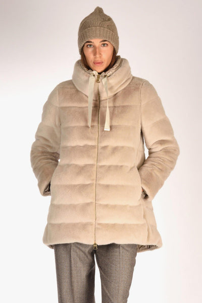 Iumino Faux Fur Beige Donna