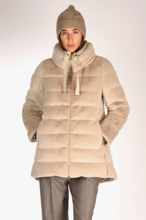 Iumino Faux Fur Beige Donna