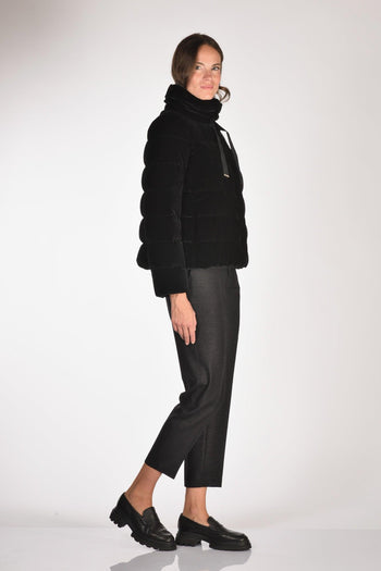 Piumino Corto Nero Donna - 4