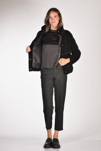 Piumino Corto Nero Donna - 6