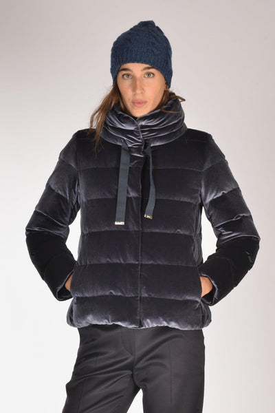 Piumino Corto Blu Donna