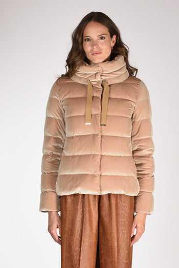 Piumino Corto Beige Cammello Donna - 2