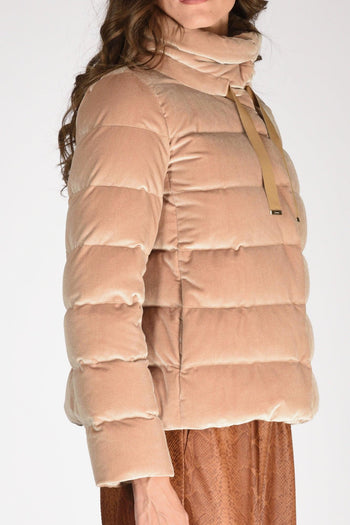 Piumino Corto Beige Cammello Donna - 3