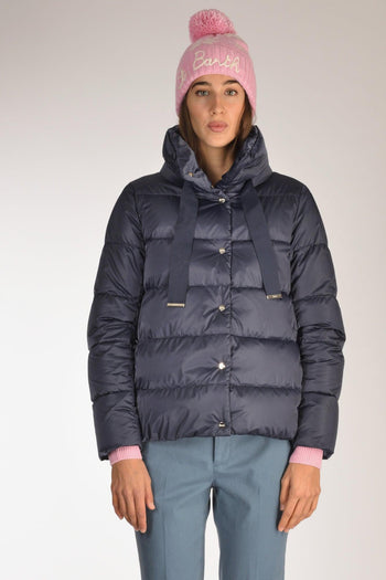 Cappa In Raso Blu Donna - 2