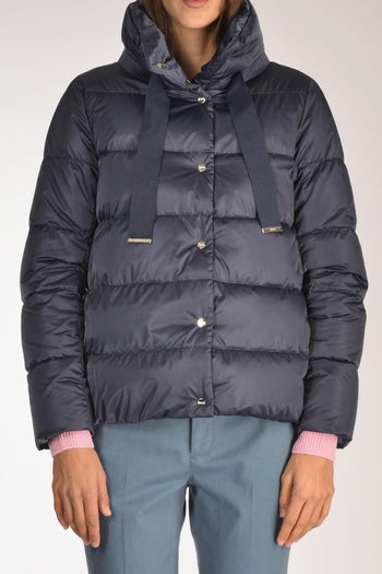 Cappa In Raso Blu Donna - 3