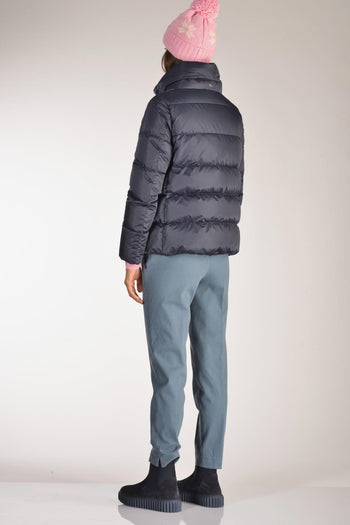 Cappa In Raso Blu Donna - 5