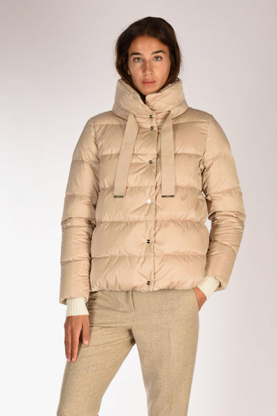 Cappa In Raso Beige Donna