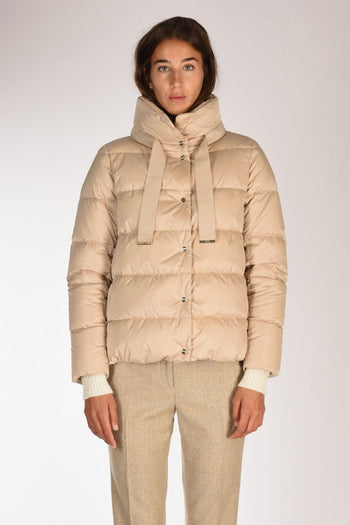 Cappa In Raso Beige Donna - 2