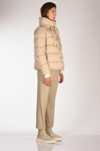 Cappa In Raso Beige Donna - 4