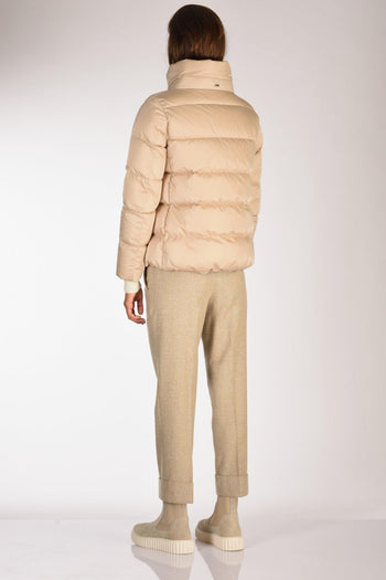 Cappa In Raso Beige Donna - 5