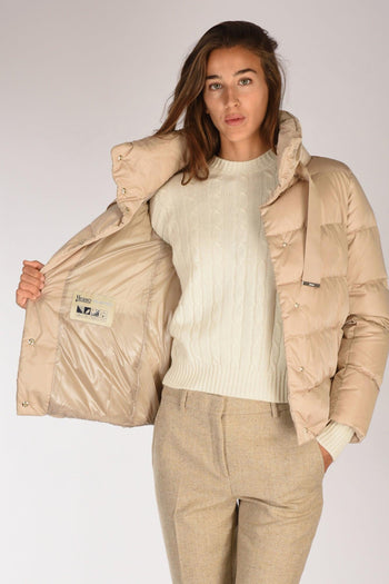 Cappa In Raso Beige Donna - 6