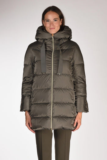 Piumino In Raso Grigio Scuro Donna - 2