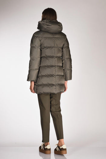 Piumino In Raso Grigio Scuro Donna - 5