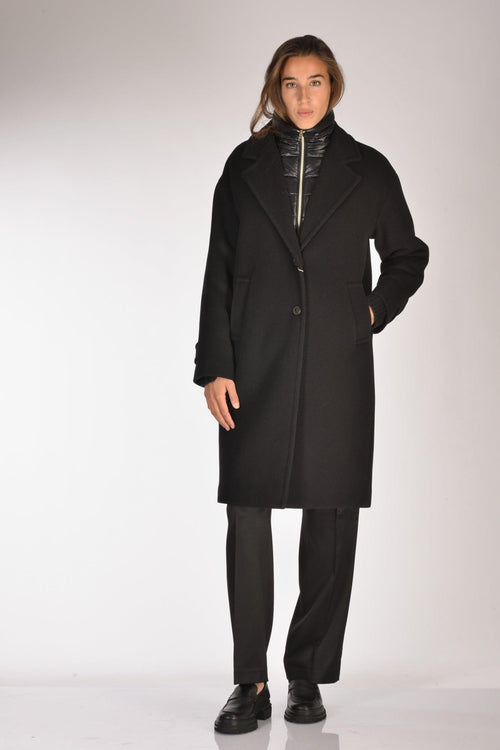 Cappotto Pettorina Nero Donna