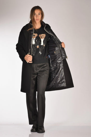 Cappotto Pettorina Nero Donna - 7
